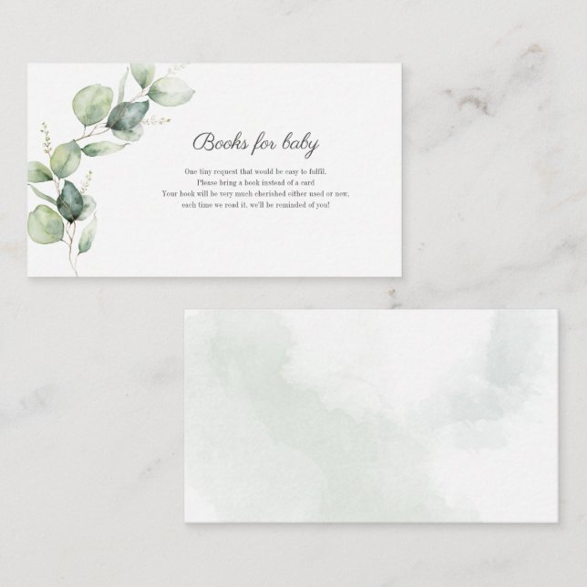 Recepción Libros Botánicos de Eucalyptus para Tarjeta de Alo (Anverso / Reverso)