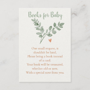 Recepción Libros Botánicos para Tarjeta de Bebé – Eucalipto