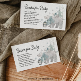 Recepción Libros de animales árticos para tarjeta Baby Showe
