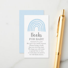 Recepción Libros de arcoiris azules para la tarjeta de inscr