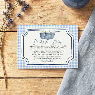 Recepción Libros de Blue Jean para tarjeta de bebé