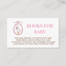 Recepción Libros de fiesta de bebé Pink Goose para tarjeta d
