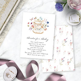 Recepción Libros de flores silvestres para la tarjeta de beb