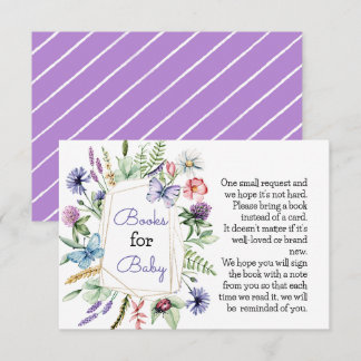 Recepción Libros de flores silvestres para la tarjeta de beb