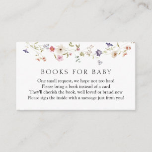 Recepción Libros de flores silvestres para la tarjeta de cie