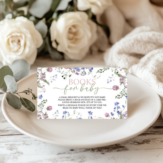 Recepción Libros de flores silvestres para tarjeta de bebé (Subido por el creador)