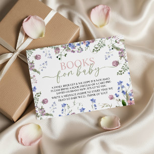 Recepción Libros de flores silvestres para tarjeta de bebé