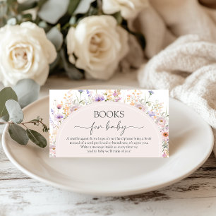 Recepción Libros de flores silvestres para tarjeta de bebé