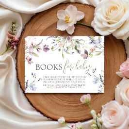 Recepción Libros de flores silvestres para tarjeta de bebé