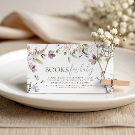 Recepción Libros de flores silvestres para tarjeta de bebé