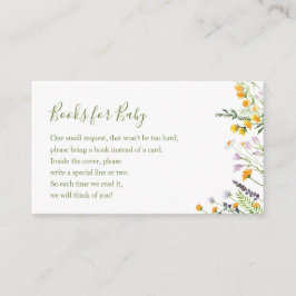 Recepción Libros de flores silvestres para tarjeta de gabine