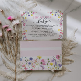 Recepción Libros de flores silvestres para tarjeta de solici