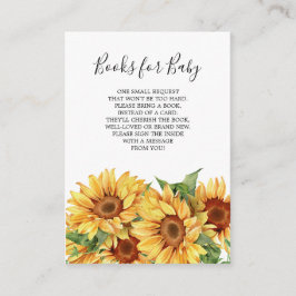 Recepción Libros de girasol rusos para tarjeta de bebé