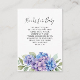 Recepción Libros de Hortensias Azules para Tarjeta de Baby S