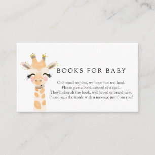 Recepción Libros de jirafa para bebés con tarjeta de inscrip