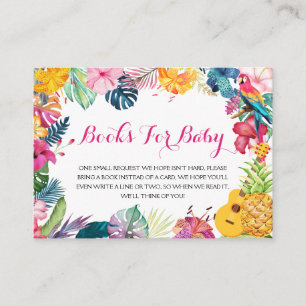 Recepción Libros de Luau Tropical para Tarjeta de Gabinete p