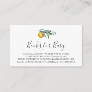 Recepción Libros de naranjas para tarjeta de inserción de be