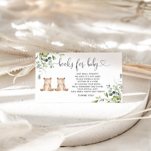 Recepción Libros de oso de Woodland para la tarjeta de cierr