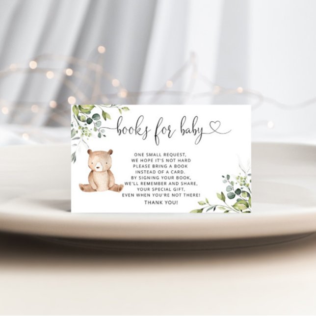 Recepción Libros de oso de Woodland para la tarjeta de cierr (Subido por el creador)