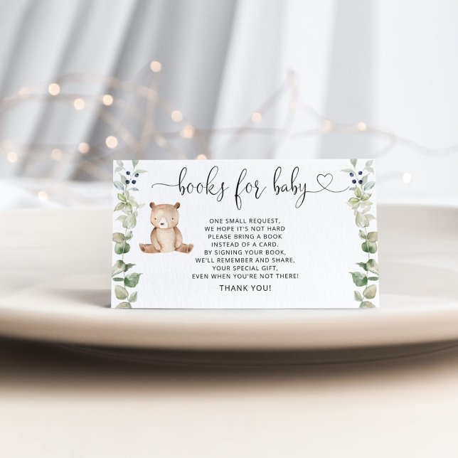 Recepción Libros de oso de Woodland para la tarjeta de cierr (Subido por el creador)