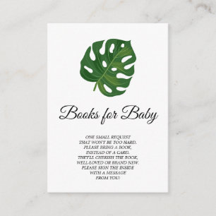 Recepción Libros de palmas tropicales para tarjeta de bebé