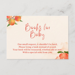 Recepción Libros de Sweet Peach para Tarjeta de Bebé – Fruta