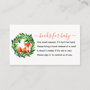 Recepción Libros de Zorro Bonito para Tarjeta de Regalo de B