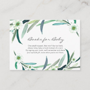 Recepción Libros florales de Eucalyptus para la tarjeta del