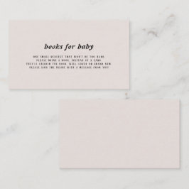Recepción Libros modernos para tarjeta de inserción para beb