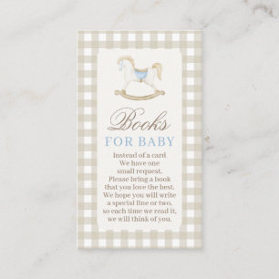 Recepción Libros neutrales de Baby Shower para tarjeta de be
