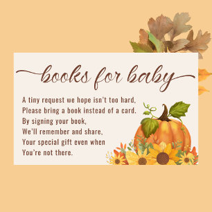 Recepción Libros para Baby Pumpkin Tarjeta de Gabinete Baby