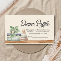 Libros para Bebés y Brunch Tarjeta de Rifas de Pañ