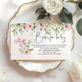 Recepción Libros para elefantes rosados para la tarjeta de c