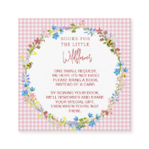 Libros Para La Pequeña Flor Silvestre - Tarjeta De