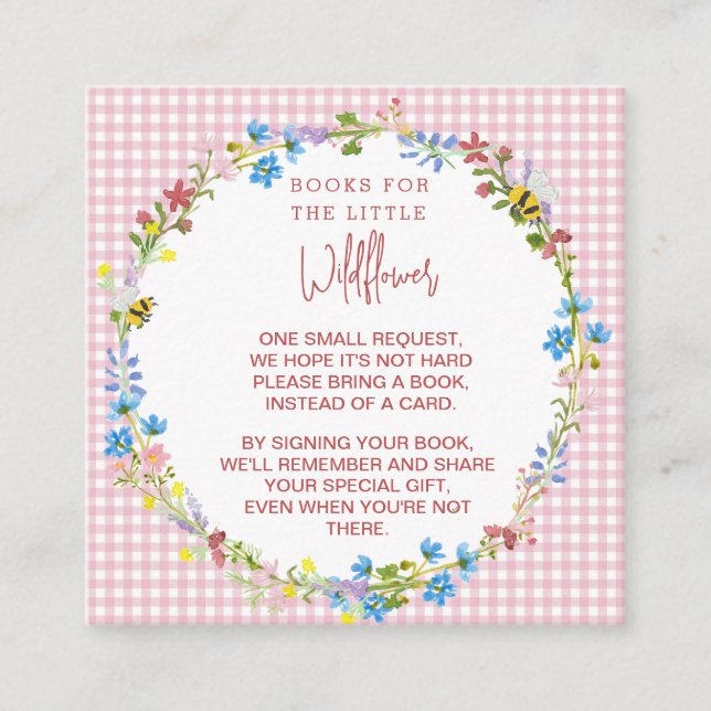 Recepción Libros Para La Pequeña Flor Silvestre - Tarjeta De (Anverso)