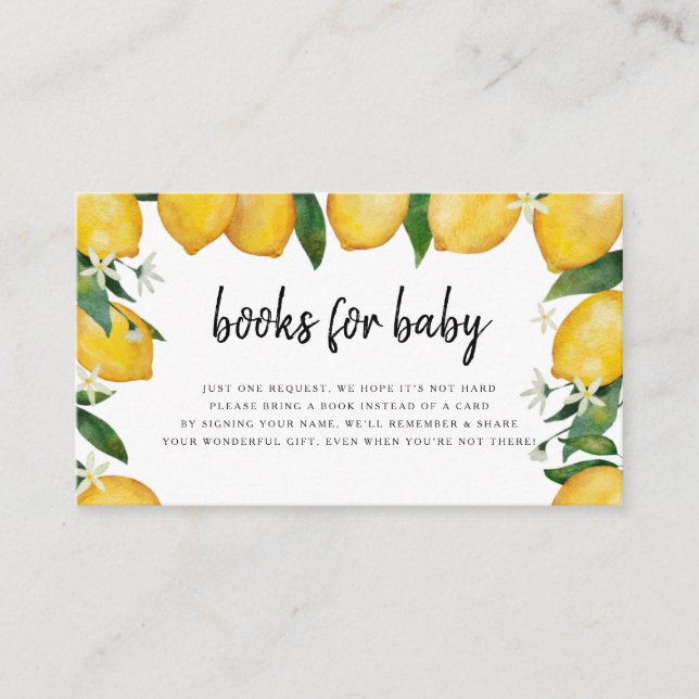 Recepción Libros para tarjeta de bebé, Baby Shower con temas (Anverso)