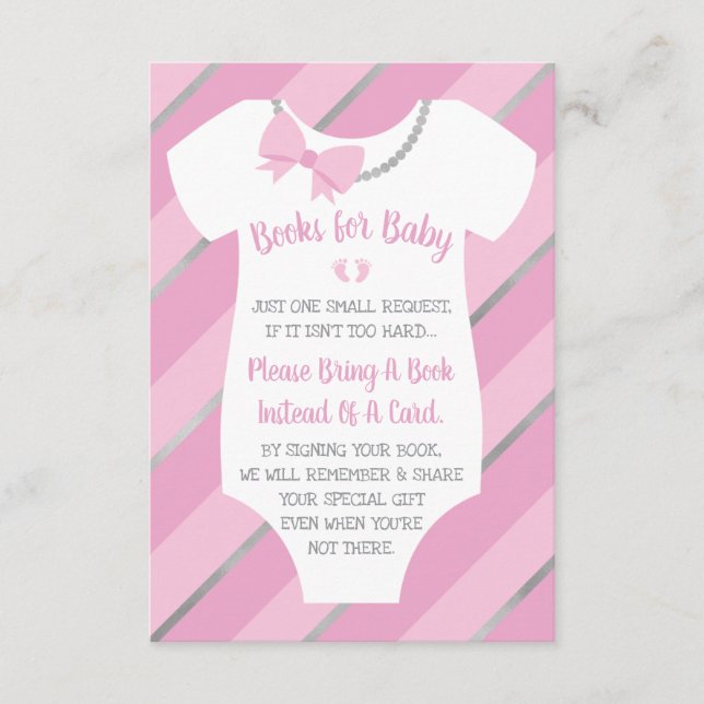 Recepción Libros Para Tarjeta De Bebé, Dos Pies Pequeños (Anverso)