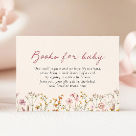 Recepción Libros para tarjeta de bebé en baby shower de flor