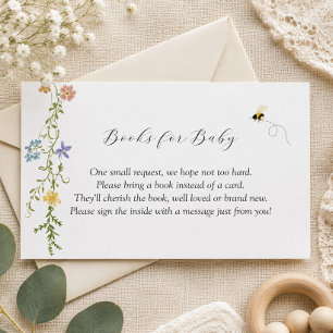 Recepción Libros para tarjeta de bebé en la ducha de abeja d