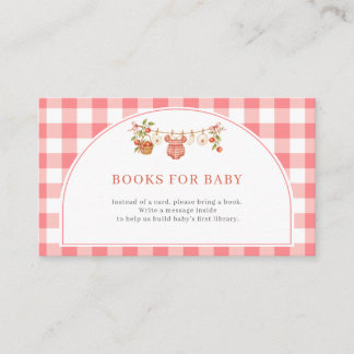 Recepción Libros para tarjeta de bebé en la ducha de bebé Ap