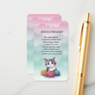 Recepción Libros para tarjeta de gabinete Baby Shower para B