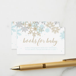 Recepción Libros para tarjeta de inclusión de Baby Blue Gold