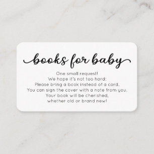Recepción Libros para tarjeta de inserción para bebés para B