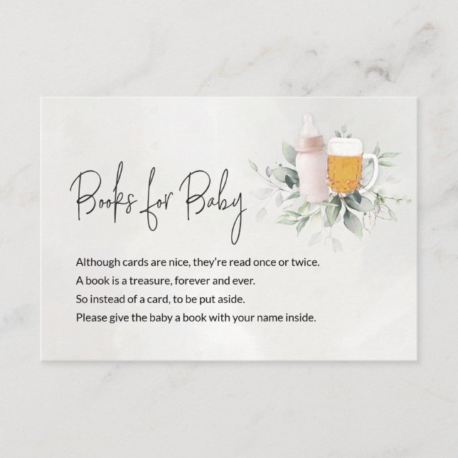 Recepción Libros para tarjeta de mensaje para bebé - Se está (Anverso)