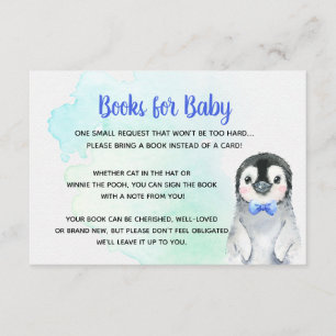 Recepción Libros Penguin para tarjeta de bebé niño