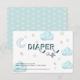 Recepción Luna y estrellas | Tarjeta de inscripción Baby Sho