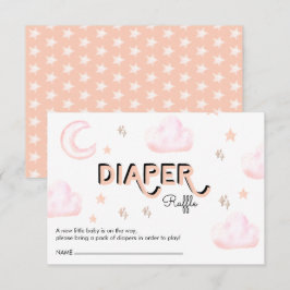 Recepción Luna y Estrellas | Tarjeta de Sobre para Baby Show