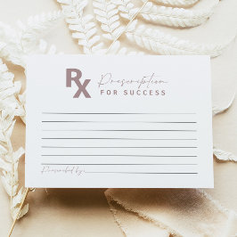 Recepción MAEVE Rosa Tarjeta de Consejos de Graduación para 