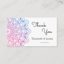 Mandala Tarjeta de agradecimiento