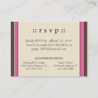 Recepción ::mardeanna: Tarjeta RSVP de 3.50x2.5" simple y el